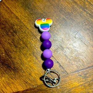 Pride Mickey Mouse keychain